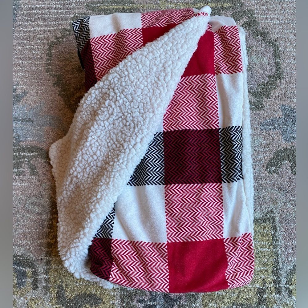 Mainstays Sherpa Plaid Bed Pillow Sham Set